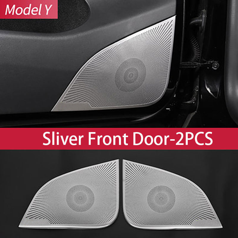 Car Audio Speaker Cover For Tesla Model Y 2021 2023 Interior Trim
